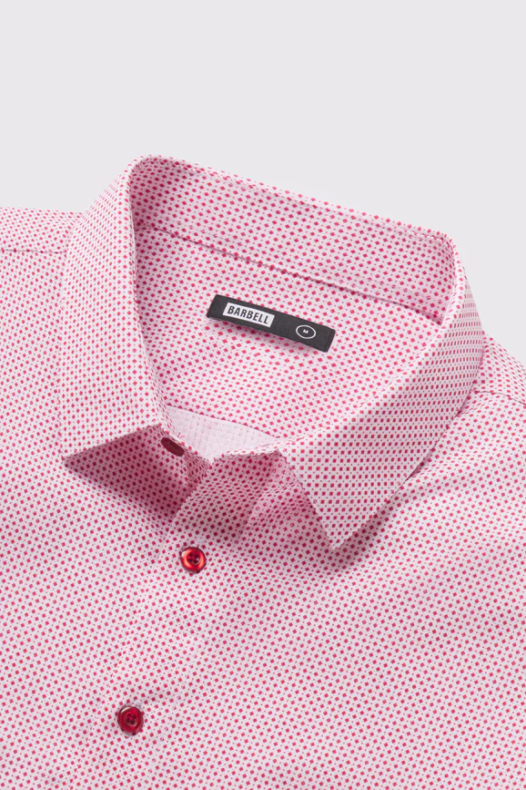 Motive Pattern Short Sleeve Dress Shirt - Image 21