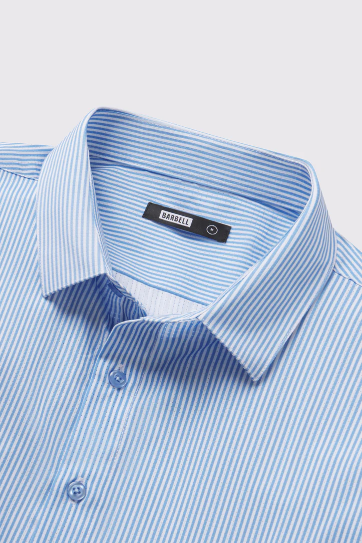 Motive Pattern Short Sleeve Dress Shirt - Image 16
