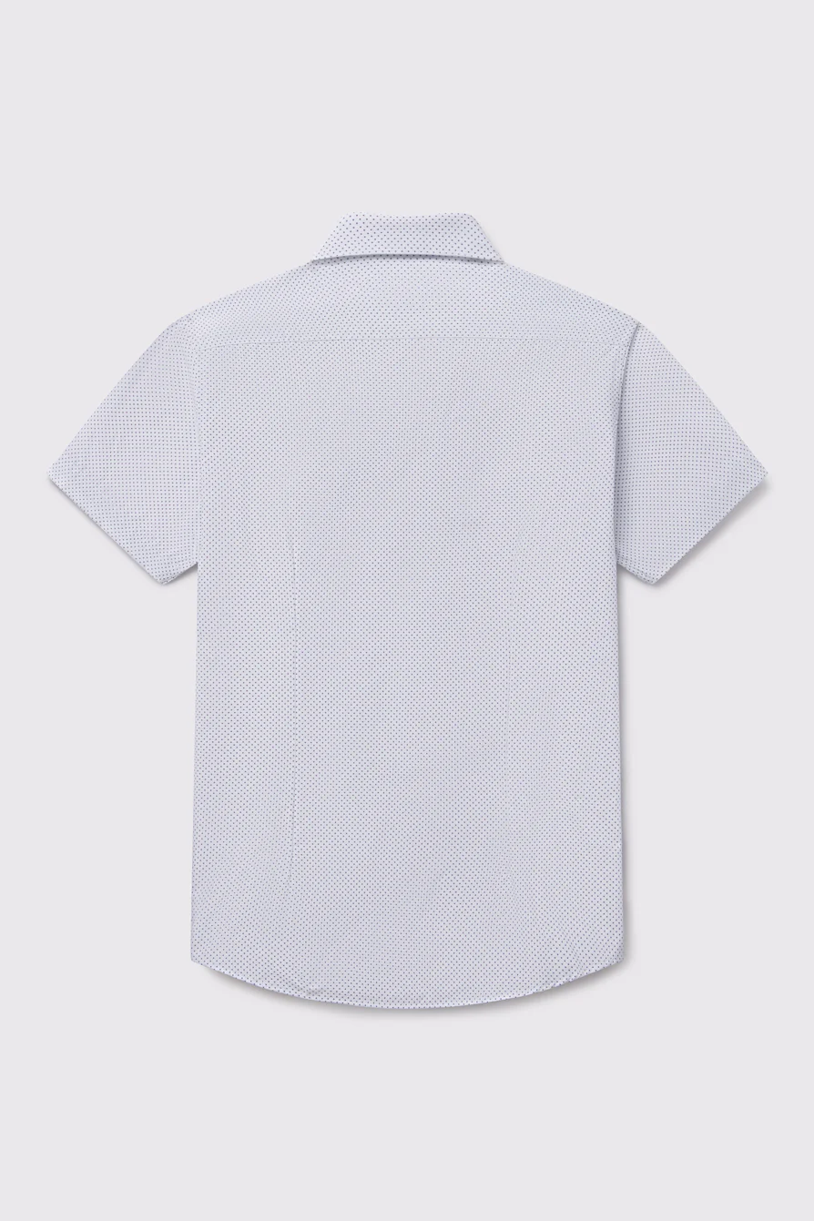 Motive Pattern Short Sleeve Dress Shirt - Image 24