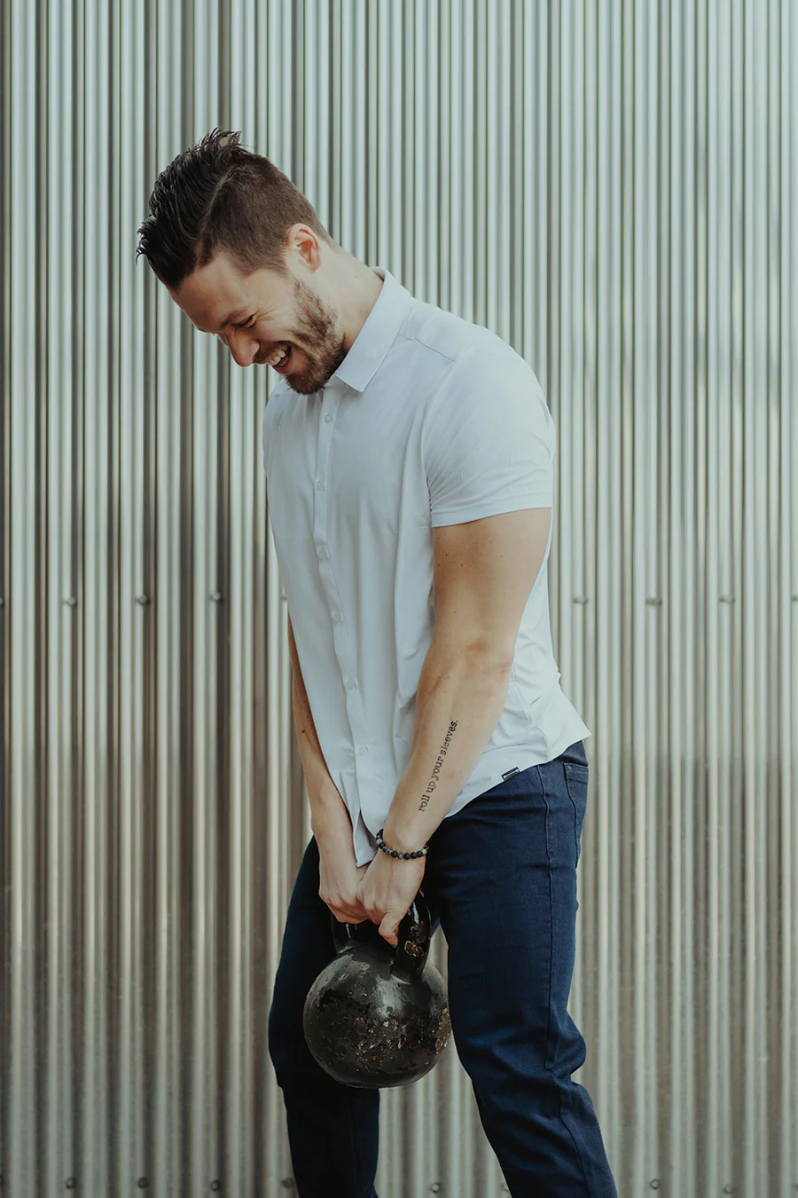 Motive Short Sleeve Dress Shirt - Image 21