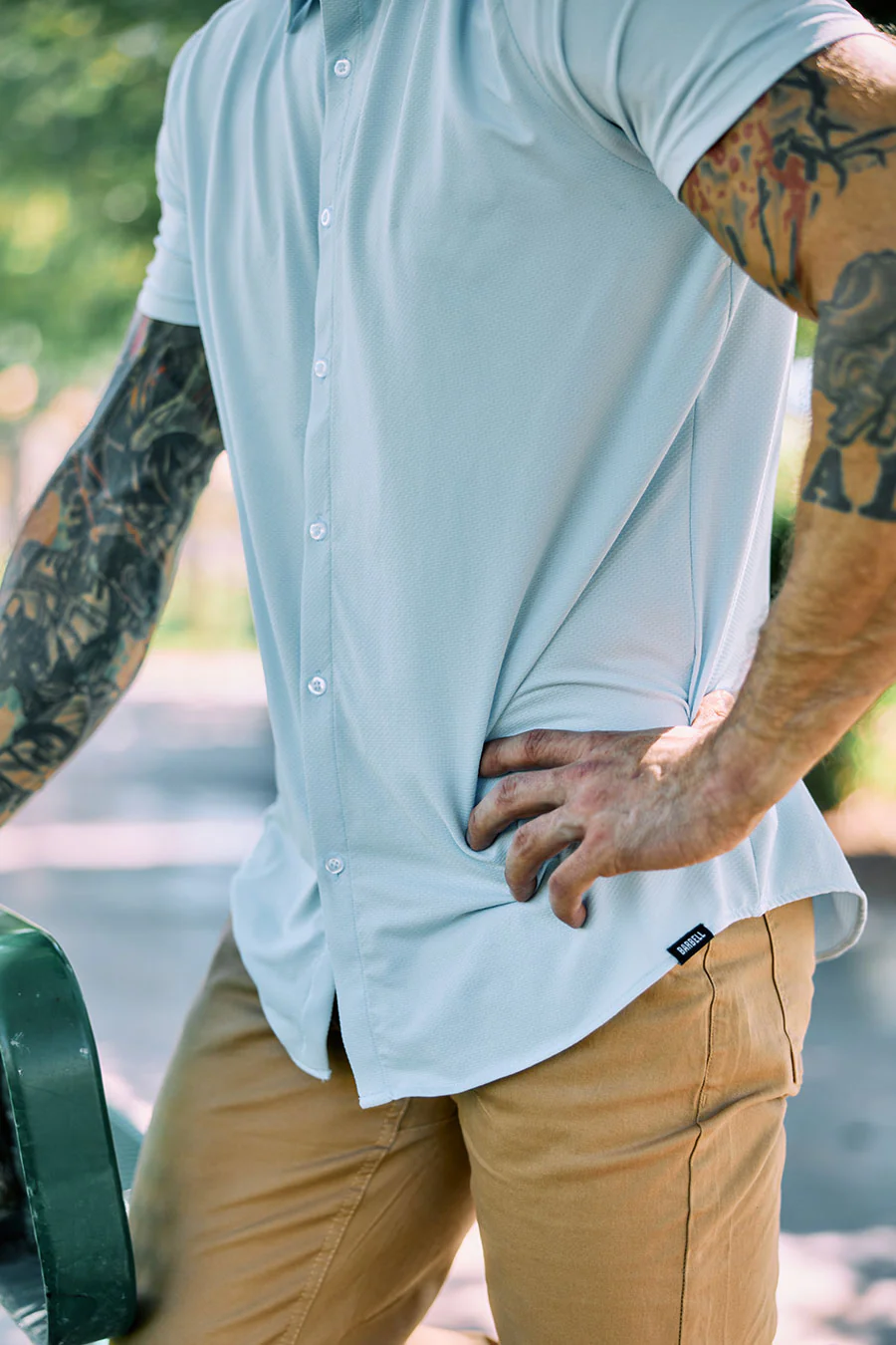 Motive Short Sleeve Dress Shirt - Image 25